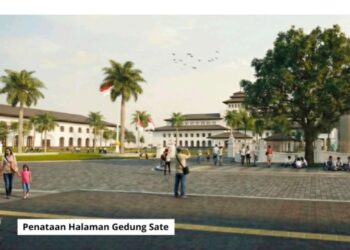 KDM: Penataan Halaman Gedung Sate agar Aktivitas Masyarakat Lebih Lancar